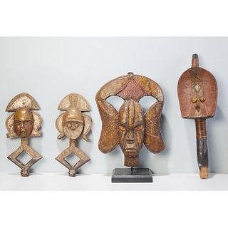 Group (4) Kota style reliquary figures