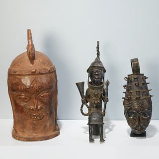 Benin and Ife style African sculptures