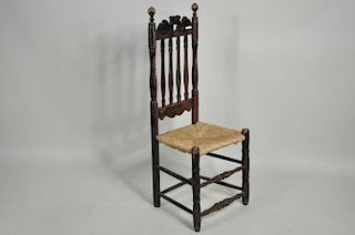 CT "Heart & Crown" Bannister Back Side Chair