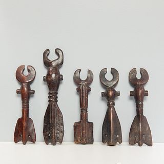 Bamana Peoples, carved wood whistles