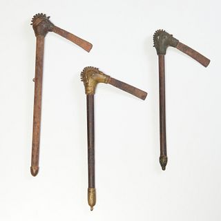 (3) Senufo ceremonial axes
