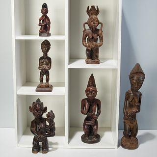 Group (6) West African style maternity figures