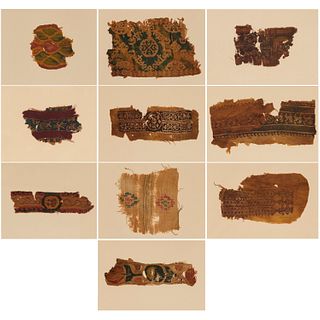 Group (10) Coptic textile fragments