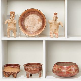 Group (6) Pre-Columbian clay objects