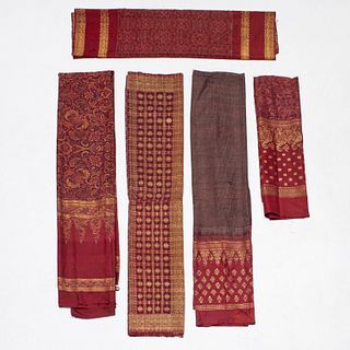 (5) Indonesian gold-embroidered textlies, Sumatra