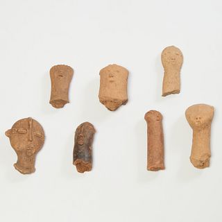 (7) Bura-Asinda terracotta anthropomorphic busts