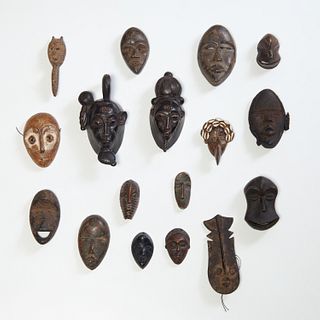 Group (17) West African style passport masks