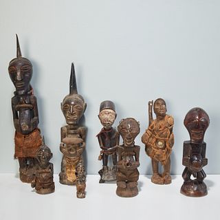 Group (8) African style power figures