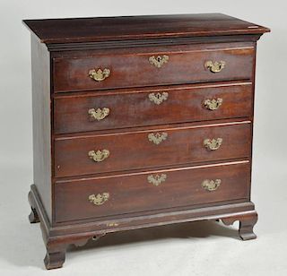 Chippendale Cherry Four Drawer Ogee Foot Chest