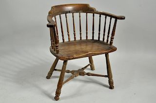 New England Turned Splay Leg Windsor Chair