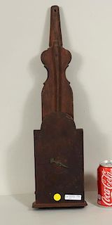 Early Carved Cherrywood Timing Device