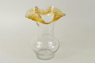Possibly Steuben Venetian Amber Vase