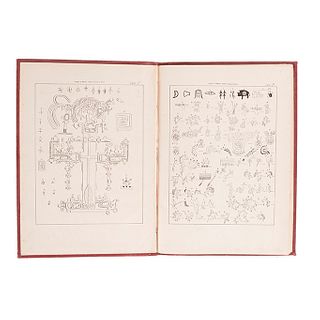Orozco y Berra, Manuel. Historia Antigua y de la Conquista de México. Atlas. México: 1880. Croquis de Tenochtitlan y 18 láminas.