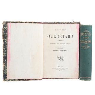 Flint, Henry M. / Hans, Alberto. Mexico under Maximilian / Querétaro. Memorias de un Oficial... Piezas: 2.