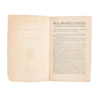 Reglamento del Archivo General y Público de la Nación. Guadalajara: Imprenta del Gobierno del Estado, 1846.