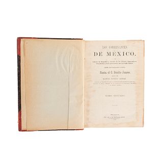 Rivera Cambas, Manuel. Los Gobernantes de México. Galería de Biografías y Retratos... México: 1873. Tomo II (82 retratos).