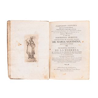 Campo y Rivas, Manuel A. del. Compendio Histórico de la Fundación, Progreso, y Estado Actual de la Ciudad de Cartago. Guadalajara: 1803