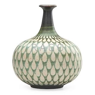 HARRISON McINTOSH Bottle-shaped vase
