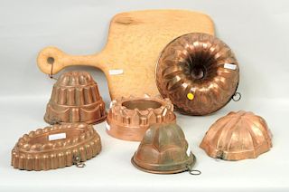 Group Six Copper Molds