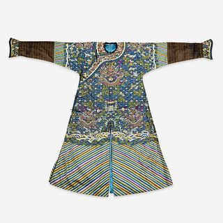 A Chinese kesi tapestry dragon robe 缂丝龙袍 19th/early 20th century 十九或二十世纪