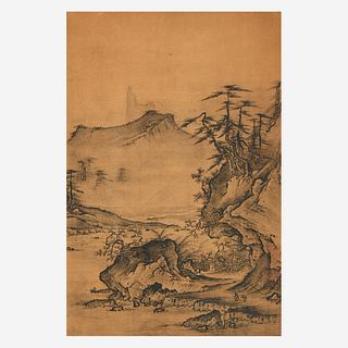 A Song style landscape painting 宋代风格国画