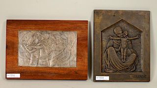 Two Art Plaques, One Toma Rosandic