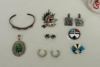 Group Sterling Silver Native American Jewelry