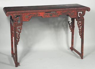 Chinese Lacquer Altar Table