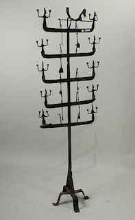 African Wrought Iron Figural Traveling Shrine