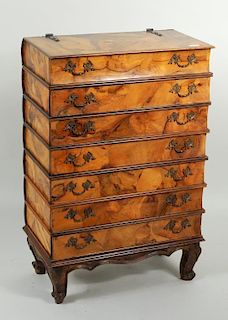 Venetian Style Olivewood Cabinet Of Drawers