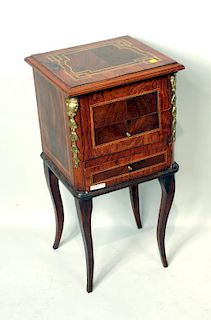 French Inlaid Lift Top Stand