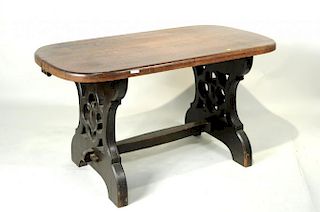 Gothic Style Oak Refectory Table
