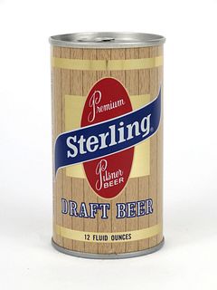 1967 Sterling Draft Beer 12oz Tab Top Can T127-17V