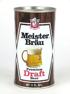 1968 Meister Brau Draft Beer 12oz Tab Top Can T92-25.2