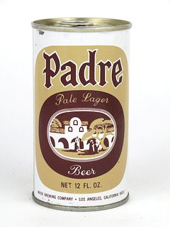 1969 Padre Beer 12oz Tab Top Can T106-40