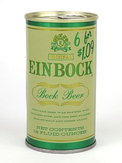 1968 Einbock Bock Beer "6 for $1.09" 12oz Tab Top Can T230-32