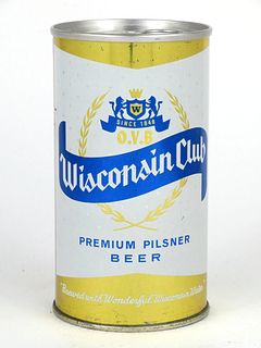 1967 Wisconsin Club Beer 12oz Tab Top Can T135-14