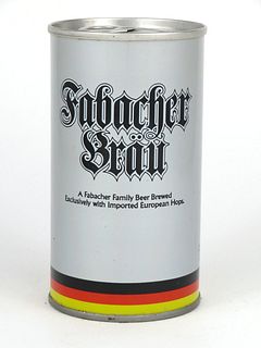 1971 Fabacher Brau Beer 12oz Tab Top Can T62-11