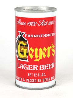 1969 Geyer's Lager Beer 12oz Tab Top Can T68-10