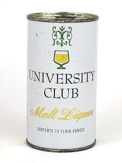 1961 University Club Malt Liquor 12oz Flat Top Can 142-14