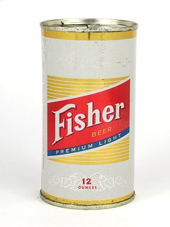 1964 Fisher Premium Light Beer 12oz Flat Top Can 64-06