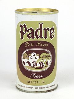 1970 Padre Pale Lager Beer 12oz Tab Top Can T107-01.2
