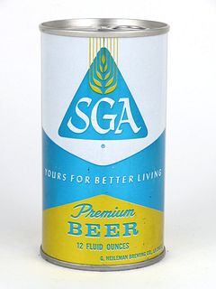1971 SGA Premium Beer 12oz Tab Top Can T124-11