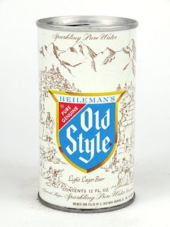 1968 Old Style Light Lager Beer 12oz Tab Top Can T75-24