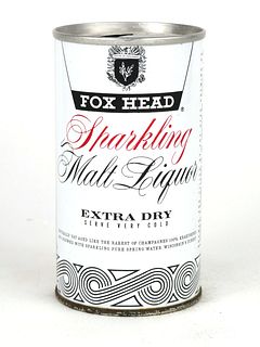 1967 Fox Head Sparkling Malt Liquor 12oz Tab Top Can T66-10