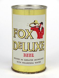 1960 Fox DeLuxe Beer 12oz Flat Top Can 65-21V