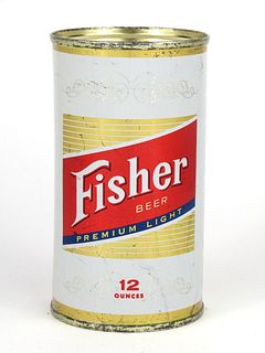 1959 Fisher Premium Light Beer 12oz Flat Top Can 54-03