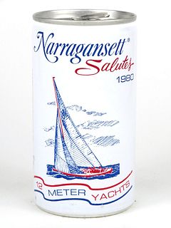 1980 Narragansett Salutes 12 Meter Yachts (error can) 12oz Tab Top Can T96-14e