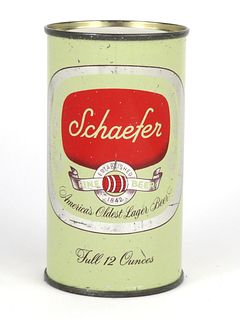 1954 Schaefer Fine Beer (Brooklyn) 12oz Flat Top Can 128-13