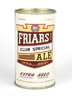 1957 Friars Club Special Ale 12oz Flat Top Can 67-08